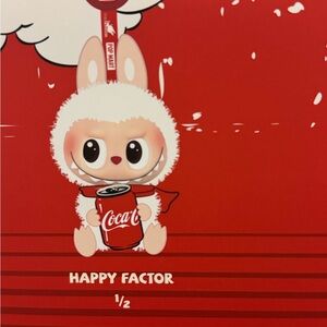 Happy Factor Coca-Cola Bunny Doll labubu coca cola series